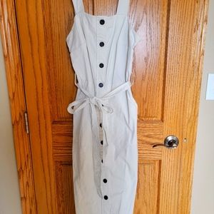 Midi button front dress